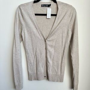 NY & Company NWT Light Gold Cardigan